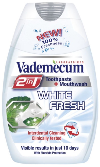 Vademecum 2in1 fogkr�m+sz�j�bl�t� White Fresh